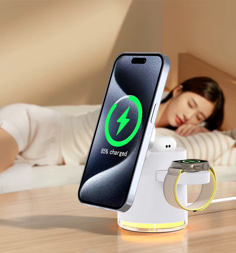 Xpress Charger™ XDesk Folding Magnetic 3 in 1 Wireless Charger