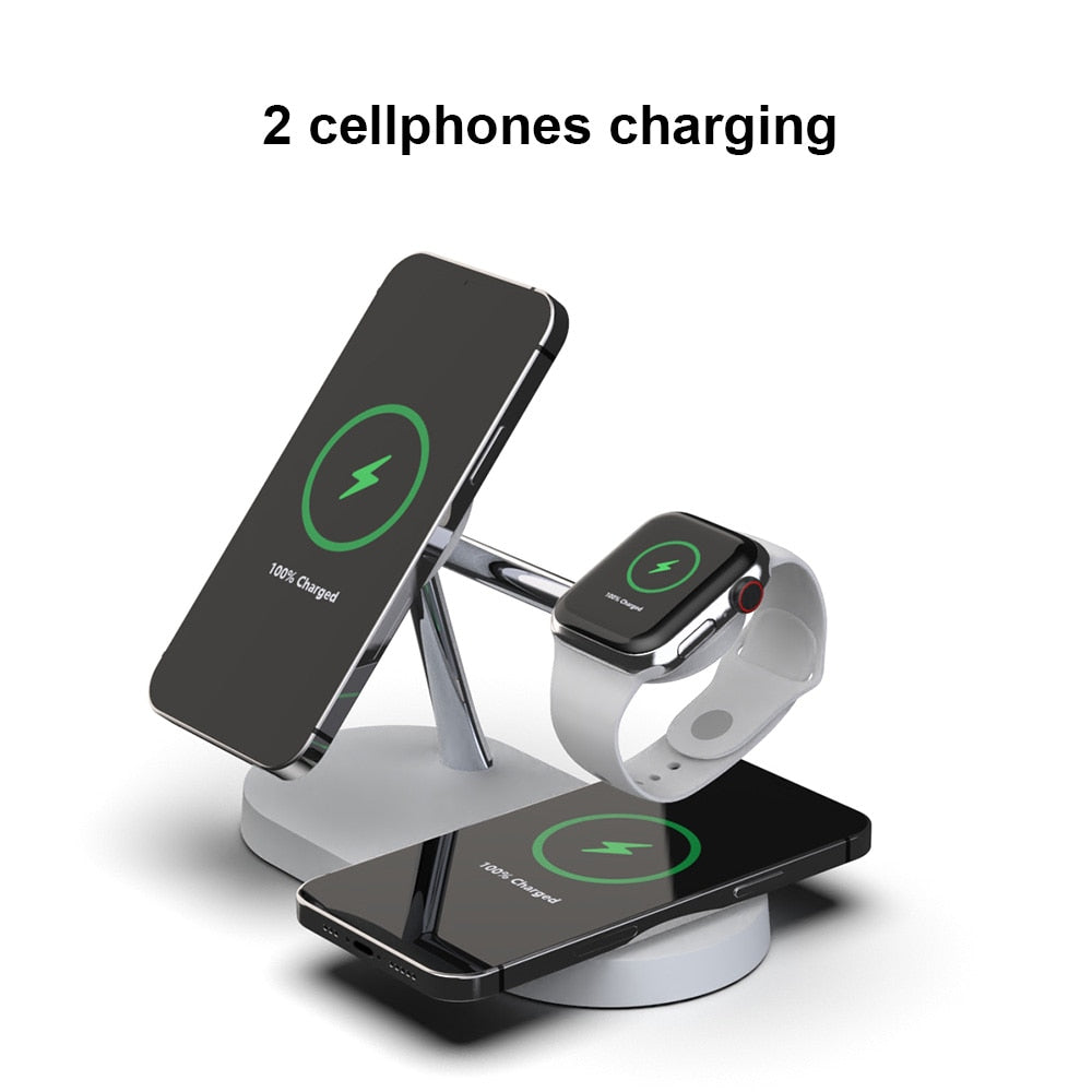 Xpress Charger™ 3in1 Magnetic Wireless Charger  2 Phones 