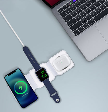 Xpress Charger™ 3in1 Foldable Wireless Charger White
